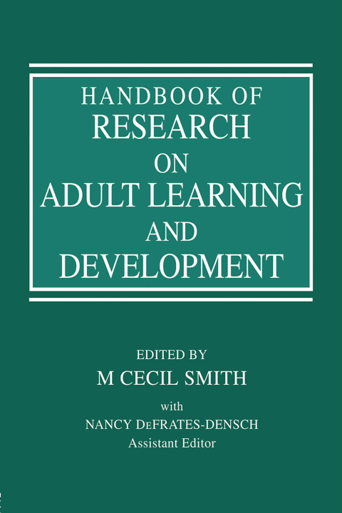 Cover image for book Handbook of Research on Adult Learning and Development