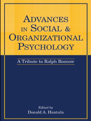 Advances in Social and Organizational Psychology