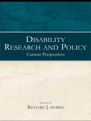 Disability Research and Policy