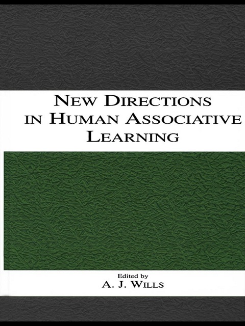 Cover image for book New Directions in Human Associative Learning