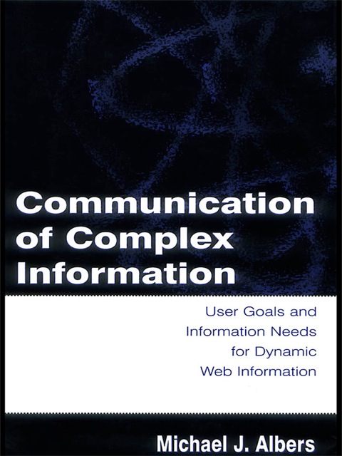 Cover image for book Communication of Complex Information