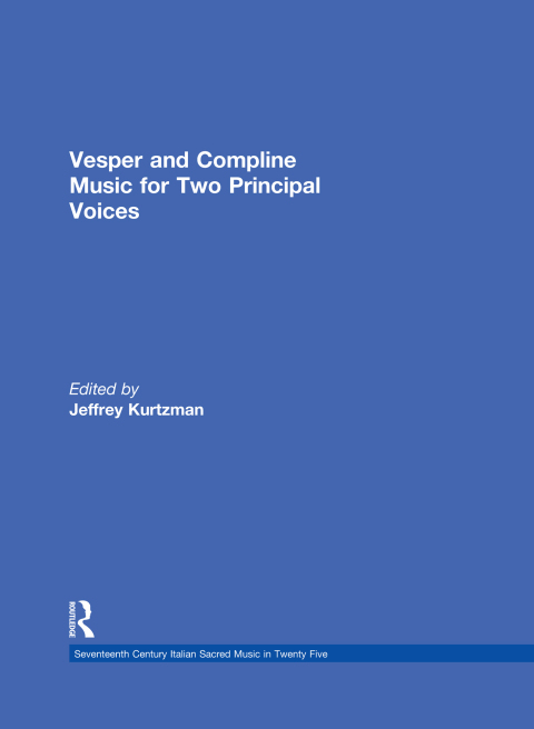 Cover image for book Vesper and Compline Music for Two Principal Voices