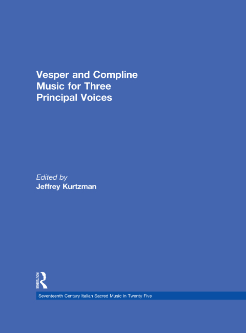Cover image for book Vesper and Compline Music for Three Principal Voices