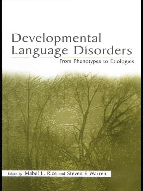 Cover image for book Developmental Language Disorders