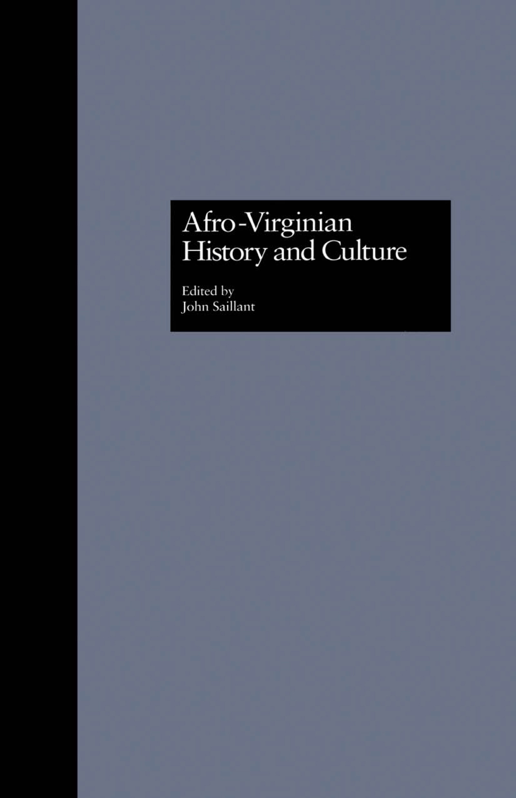 Afro-Virginian History and Culture - 1st Edition (eBook Rental)
