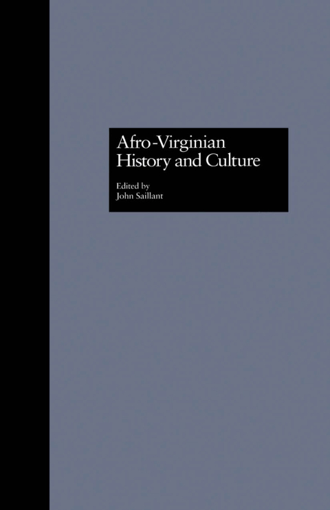 Cover image for book Afro-Virginian History and Culture