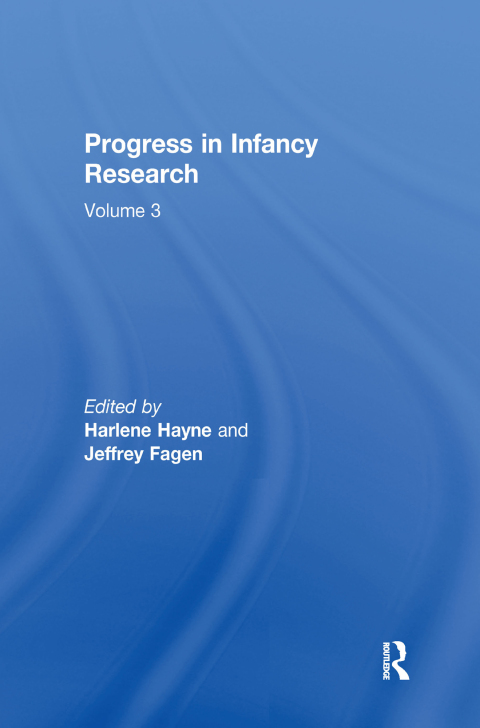Cover image for book Progress in infancy Research