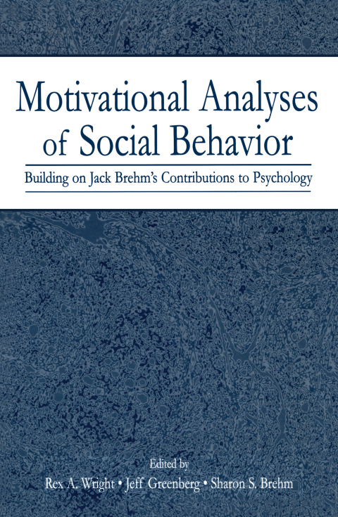 Cover image for book Motivational Analyses of Social Behavior