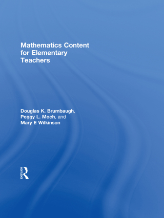 Mathematics Content for Elementary Teachers