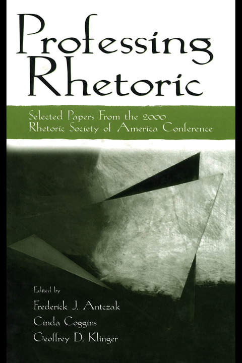 Cover image for book Professing Rhetoric