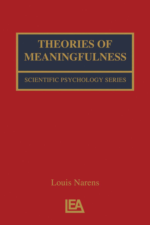 Cover image for book Theories of Meaningfulness