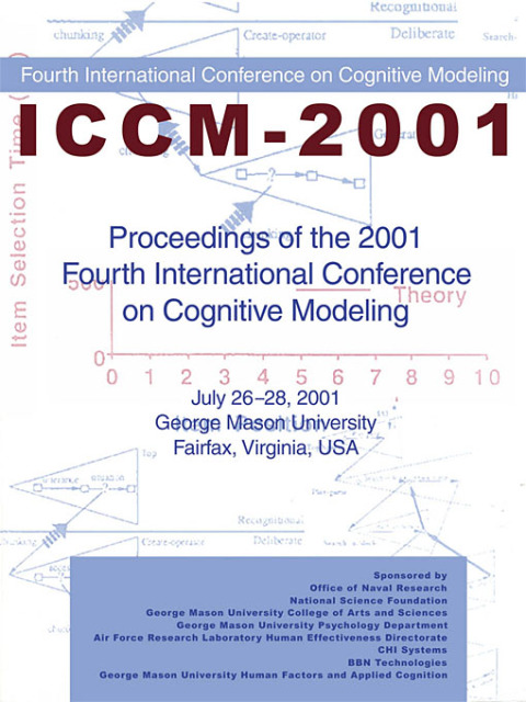 Cover image for book Proceedings of the 2001 Fourth International Conference on Cognitive Modeling
