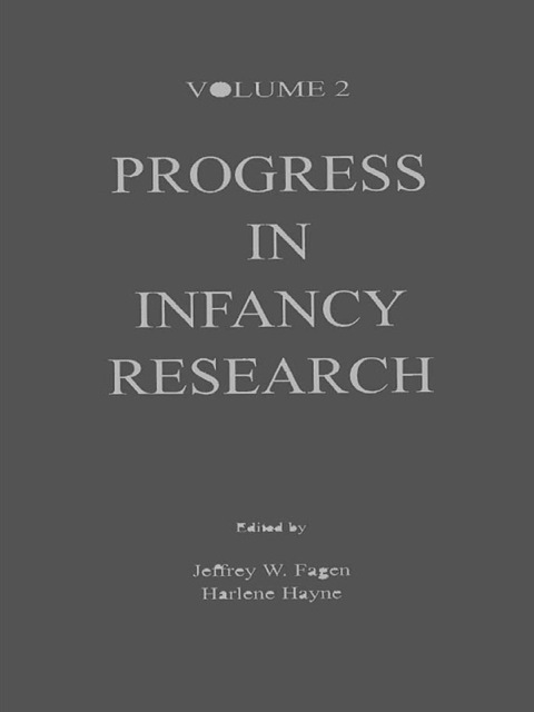 Cover image for book Progress in infancy Research