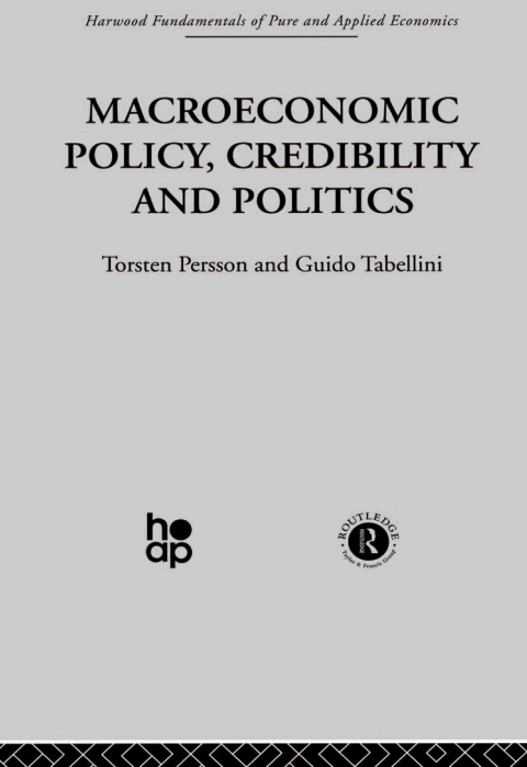 Cover image for book Macroeconomic Policy, Credibility and Politics