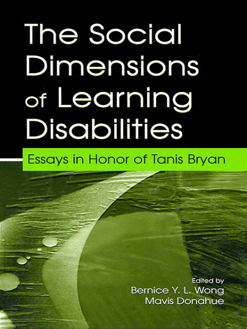 Cover image for book The Social Dimensions of Learning Disabilities