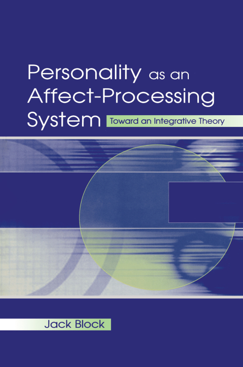 Cover image for book Personality as an Affect-processing System