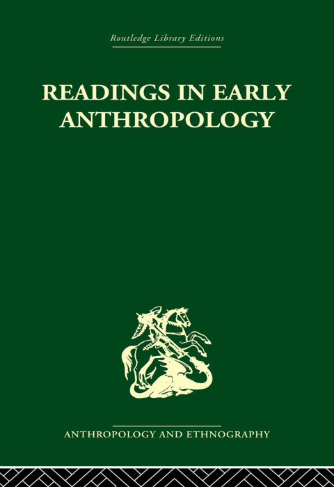 Cover image for book Readings in Early Anthropology