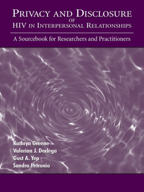 Cover image for book Privacy and Disclosure of Hiv in interpersonal Relationships