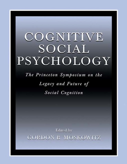 Cover image for book Cognitive Social Psychology