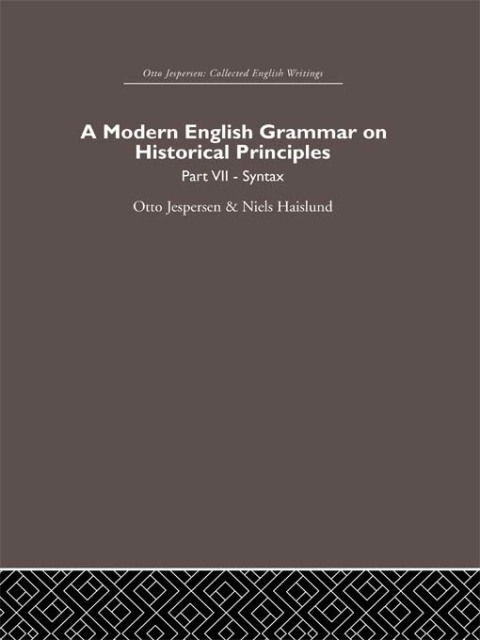 Cover image for book A Modern English Grammar on Historical Principles