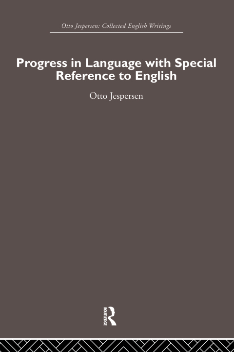 Cover image for book Progress in Language, with special reference to English