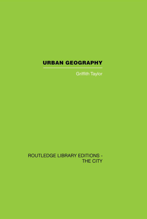 Cover image for book Urban Geography