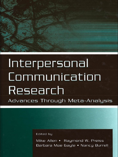 Interpersonal Communication Research 