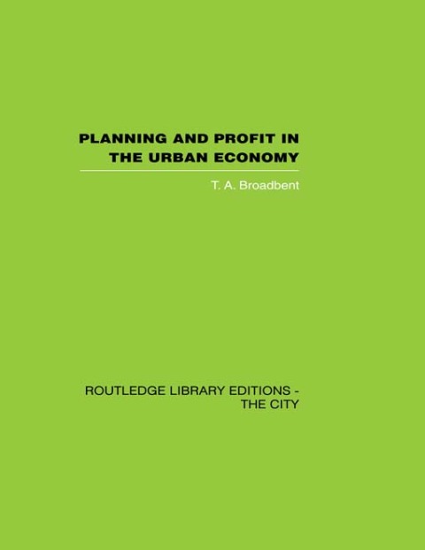 Cover image for book Planning and Profit in the Urban Economy