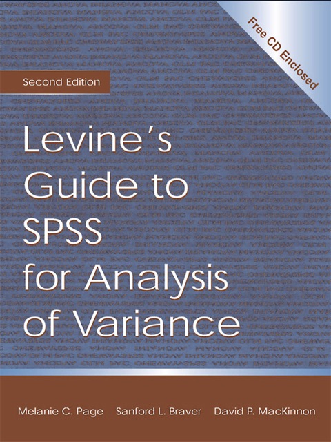 Cover image for book Levine's Guide to SPSS for Analysis of Variance