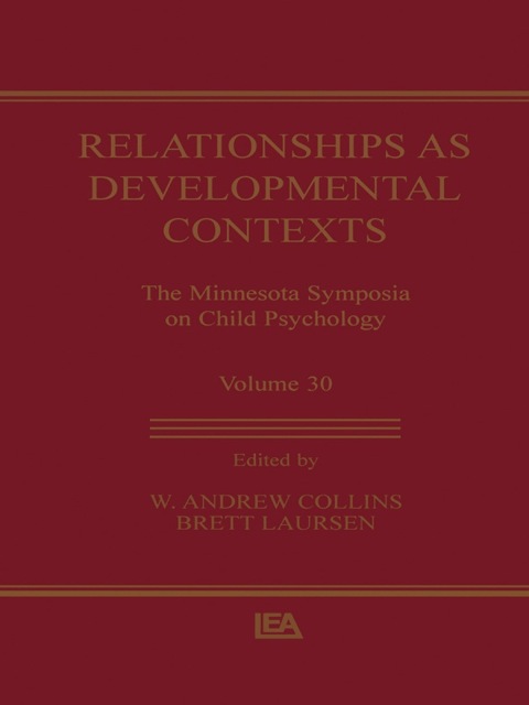 Cover image for book Relationships as Developmental Contexts
