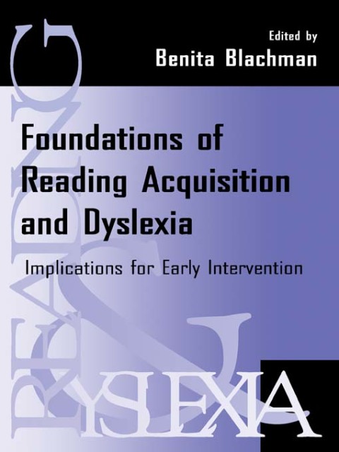 Cover image for book Foundations of Reading Acquisition and Dyslexia