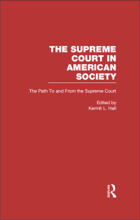 Cover image: The Path to and From the Supreme Court 1st edition 9780815334262