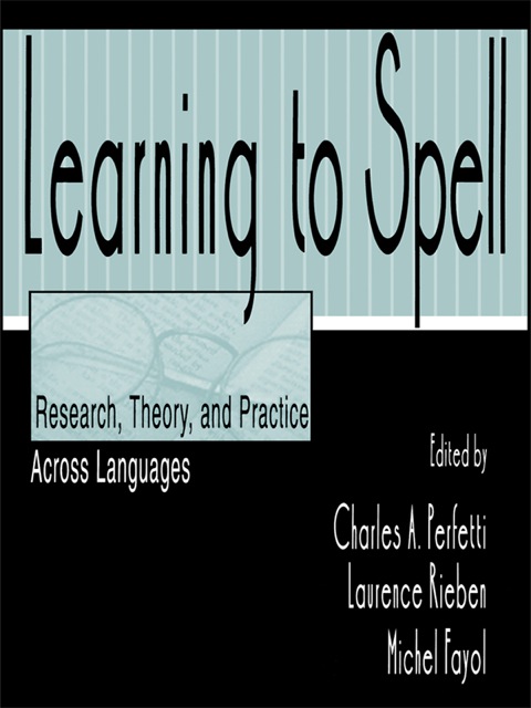 Cover image for book Learning to Spell