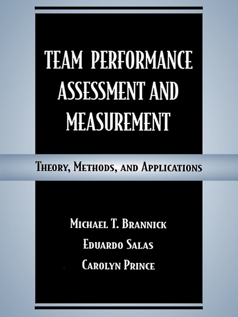 Cover image for book Team Performance Assessment and Measurement