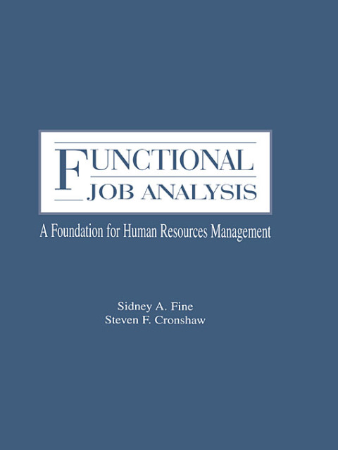 Cover image for book Functional Job Analysis