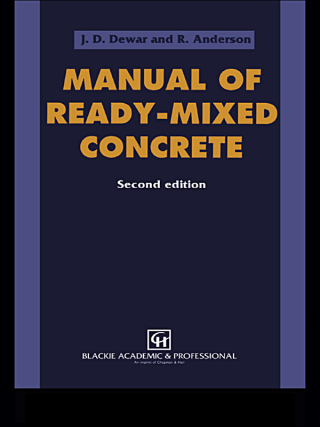 Manual of Ready-Mixed Concrete