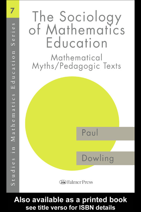 The Sociology of Mathematics Education 
