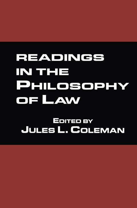 Cover image for book Readings in the Philosophy of Law