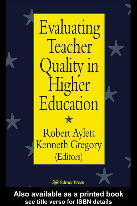 Cover image for book Evaluating Teacher Quality in Higher Education