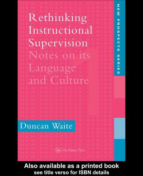 Cover image for book Rethinking Instructional Supervision