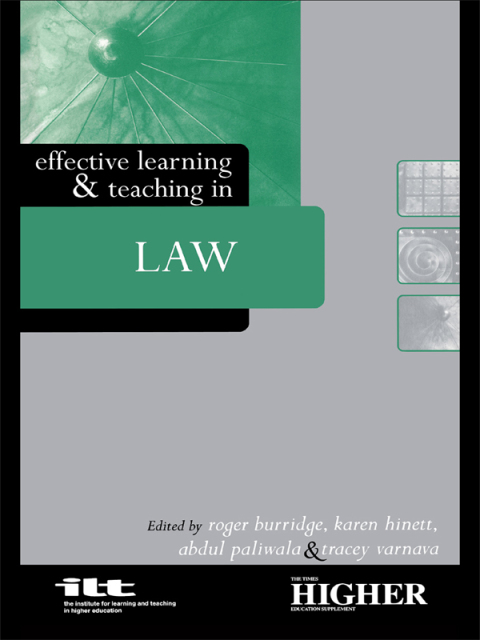 Cover image for book Effective Learning and Teaching in Law
