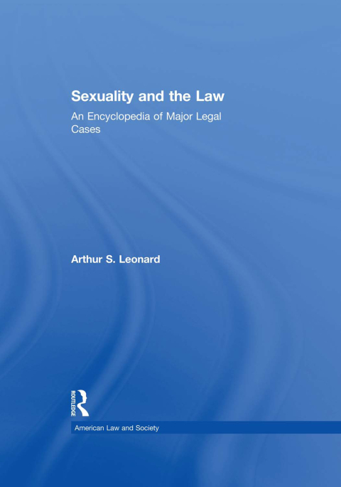 Cover image for book Sexuality and the Law