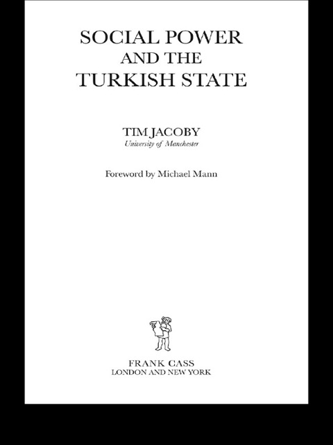 Cover image for book Social Power and the Turkish State