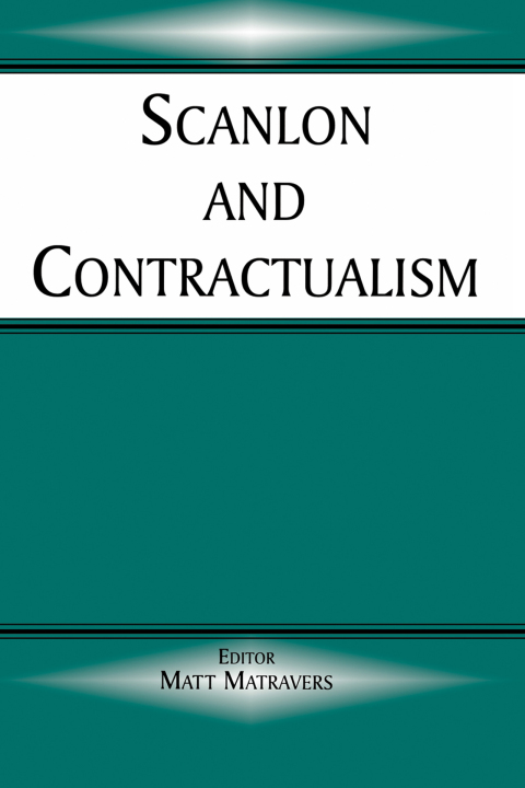 Cover image for book Scanlon and Contractualism