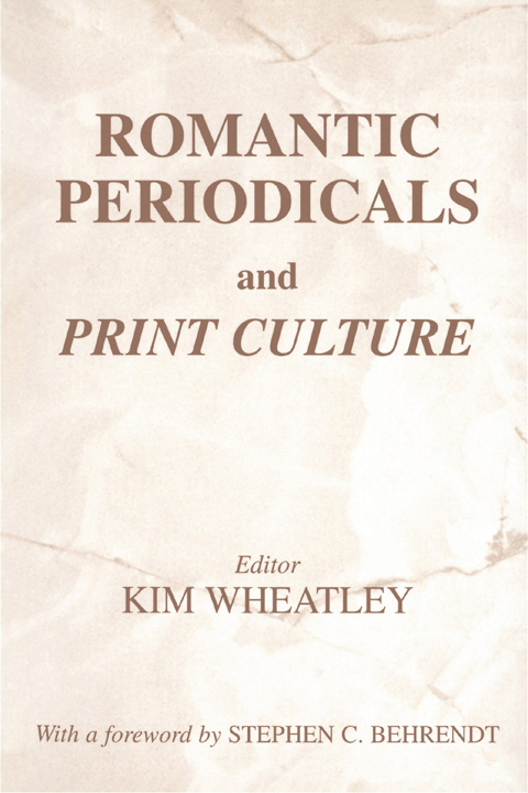 Cover image for book Romantic Periodicals and Print Culture