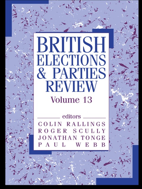 Cover image for book British Elections & Parties Review