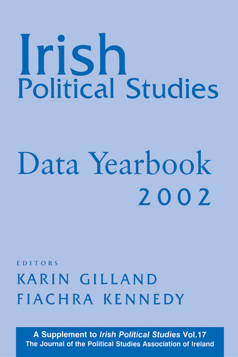 Cover image for book Irish Political Studies Data Yearbook 2002