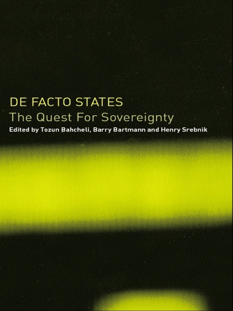 Cover image for book De Facto States