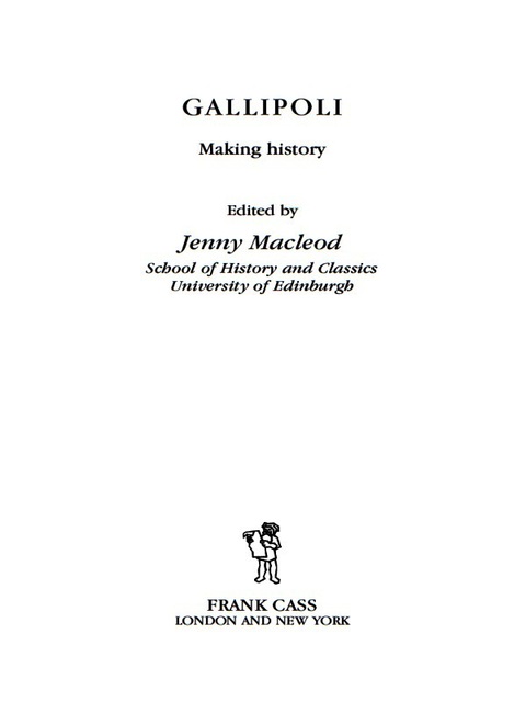 Cover image for book Gallipoli