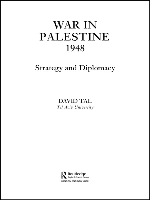 Cover image for book War in Palestine, 1948